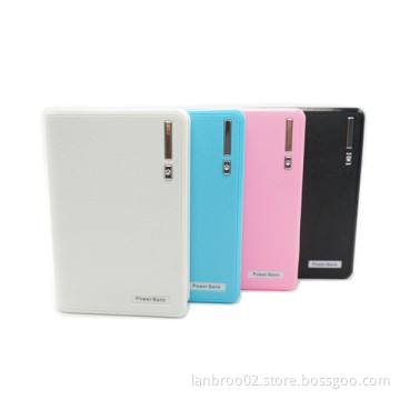 Wallet Power Bank with Flashlight and Dual USB Ports